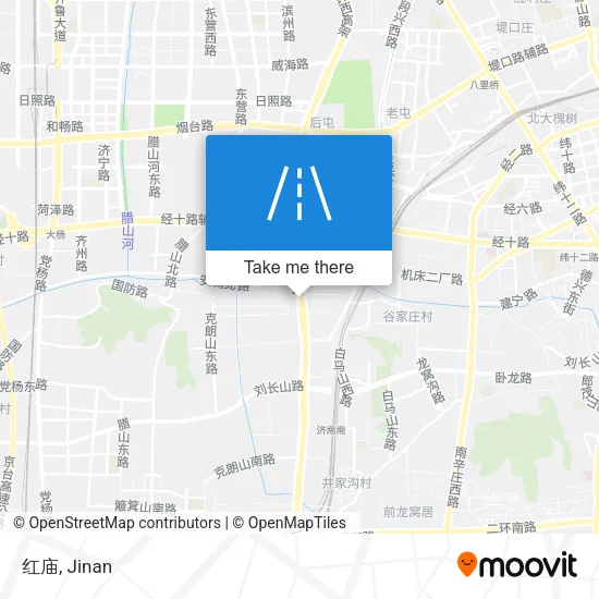 红庙 map