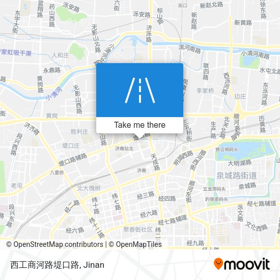 西工商河路堤口路 map