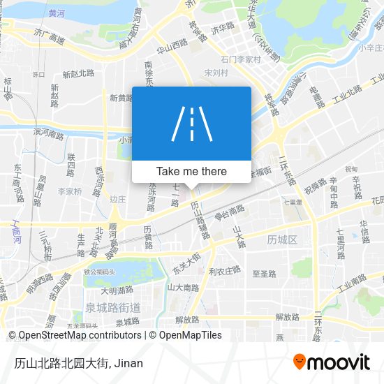历山北路北园大街 map
