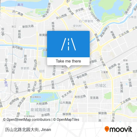 历山北路北园大街 map