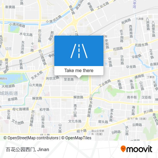 百花公园西门 map