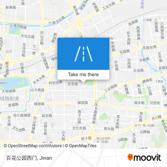 百花公园西门 map