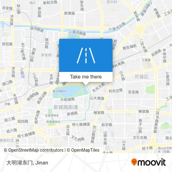大明湖东门 map