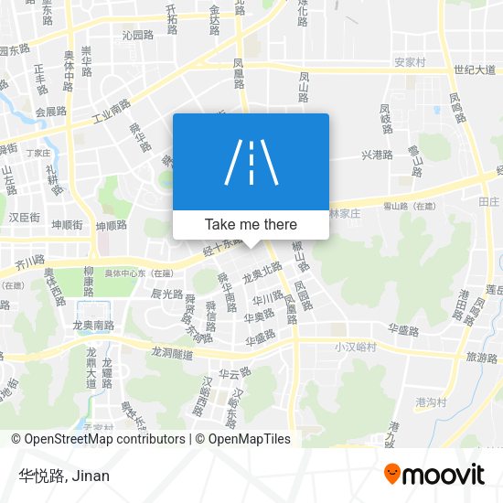 华悦路 map