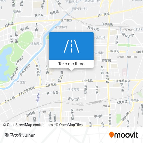 张马大街 map