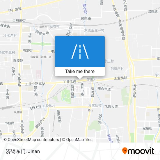 济钢东门 map
