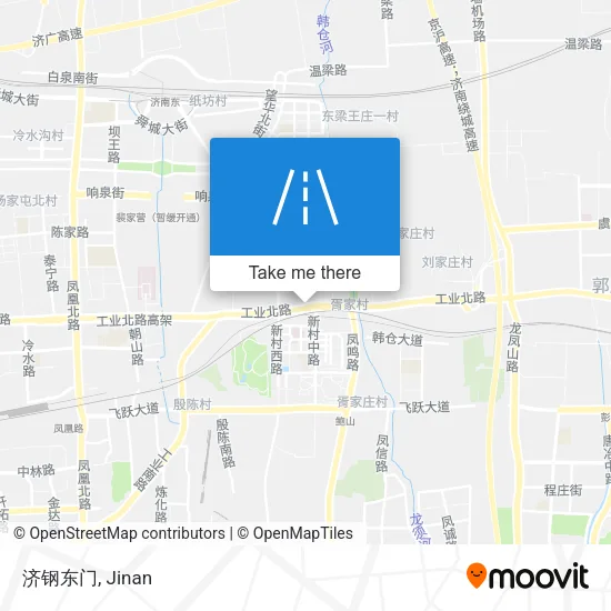 济钢东门 map