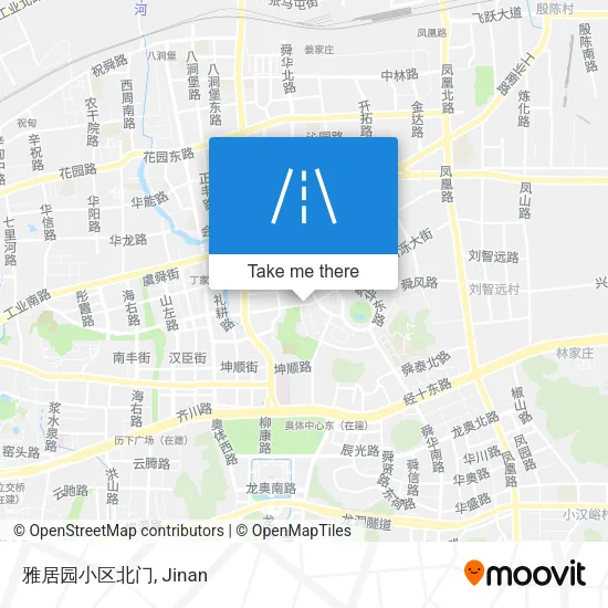 雅居园小区北门 map