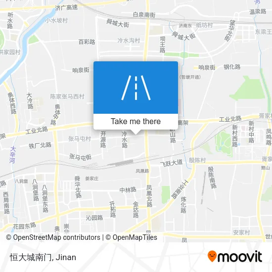 恒大城南门 map