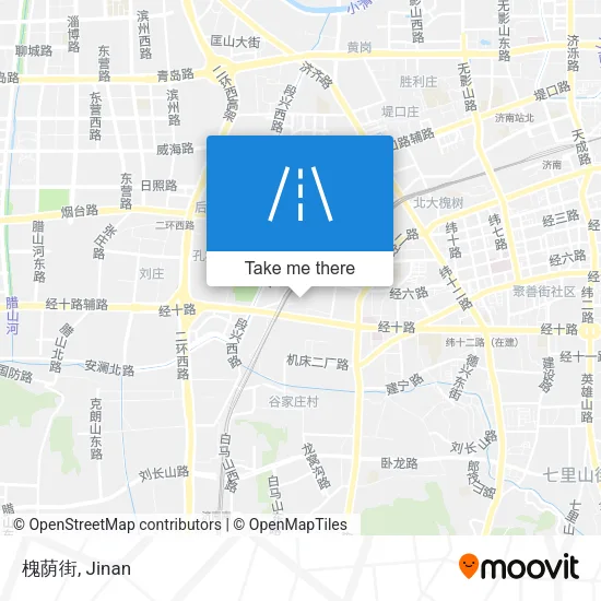 槐荫街 map