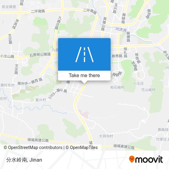 分水岭南 map