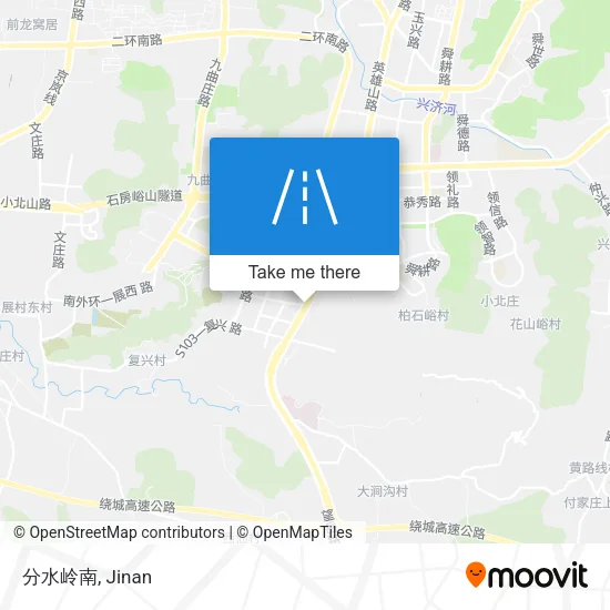 分水岭南 map
