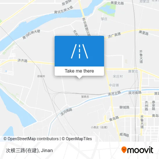 次横三路(在建) map