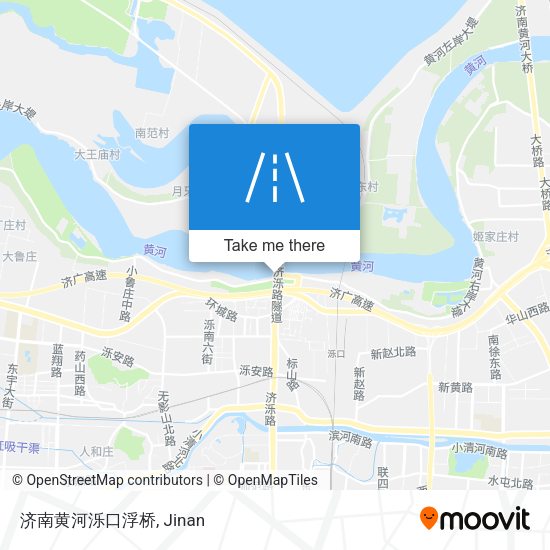 济南黄河泺口浮桥 map