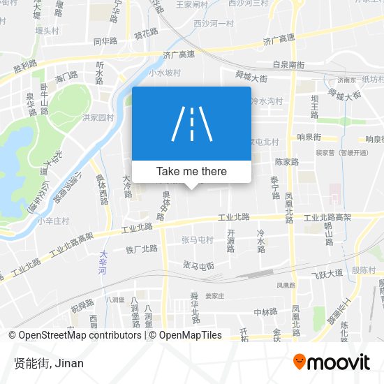 贤能街 map