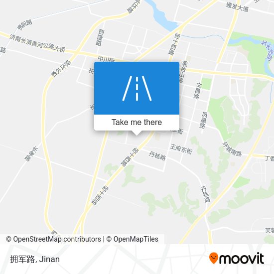 拥军路 map
