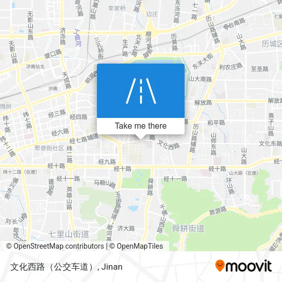 文化西路（公交车道） map