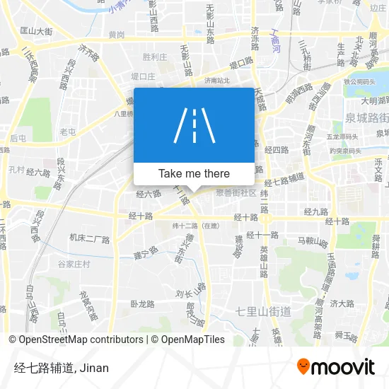 经七路辅道 map