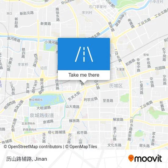 历山路辅路 map