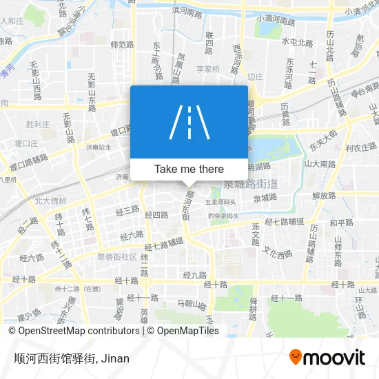 顺河西街馆驿街 map