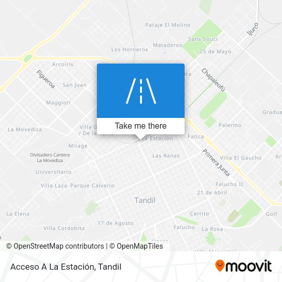 Acceso A La Estación map