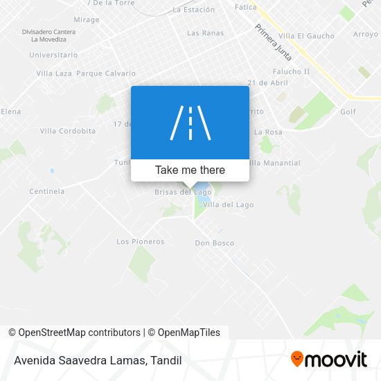 Avenida Saavedra Lamas map