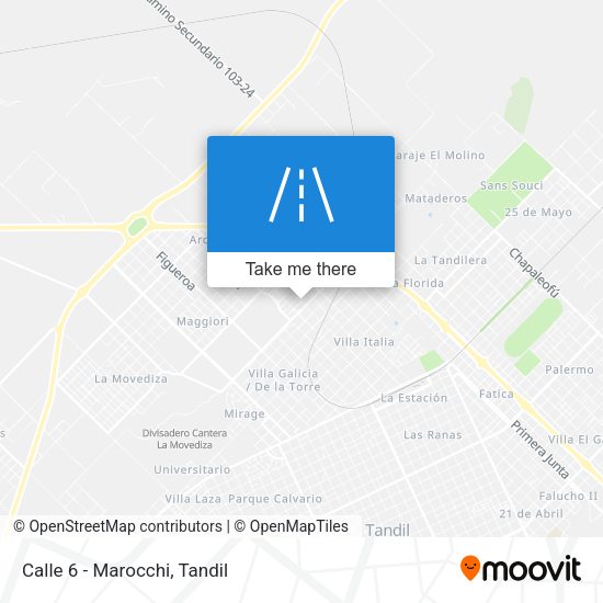 Mapa de Calle 6 - Marocchi