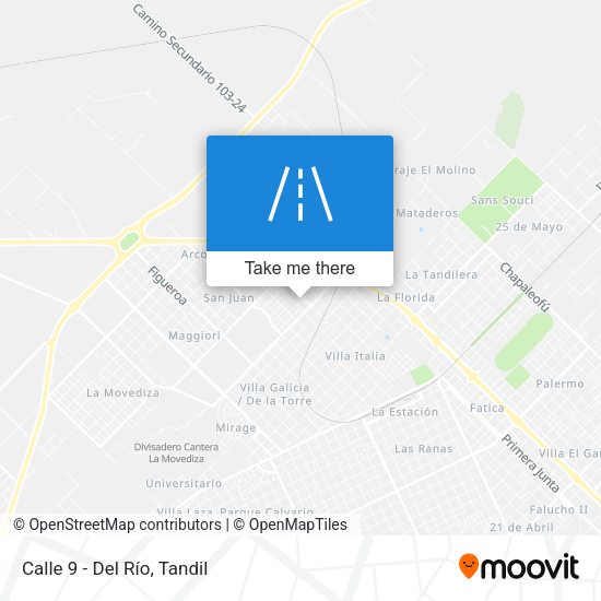 Mapa de Calle 9 - Del Río