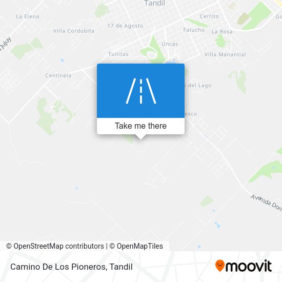 Camino De Los Pioneros map