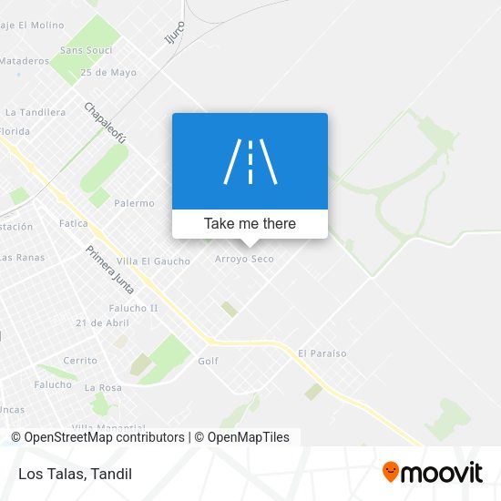 Mapa de Los Talas