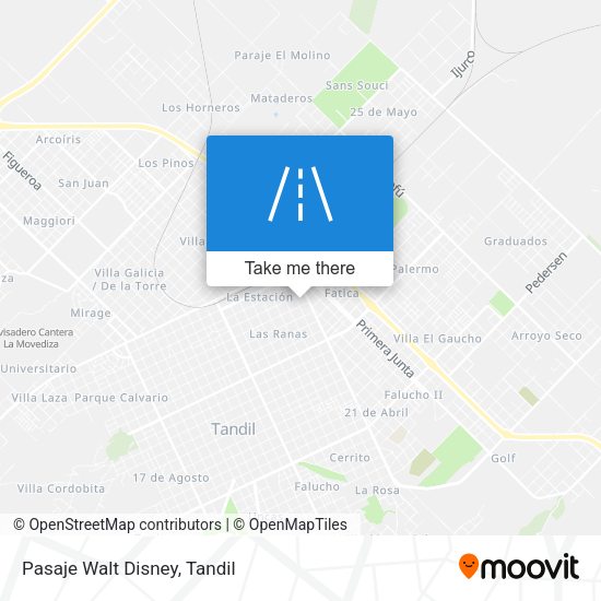 Mapa de Pasaje Walt Disney