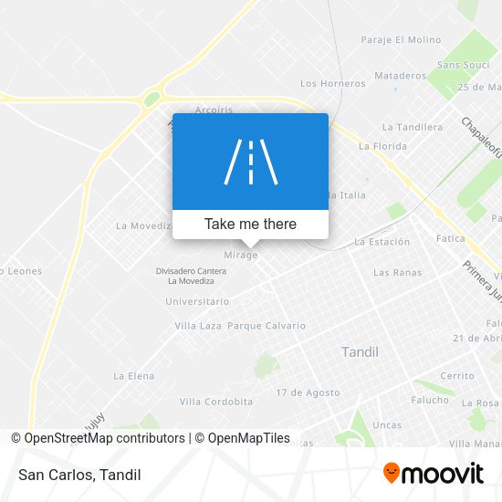 Mapa de San Carlos