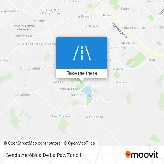 Mapa de Senda Aeróbica De La Paz