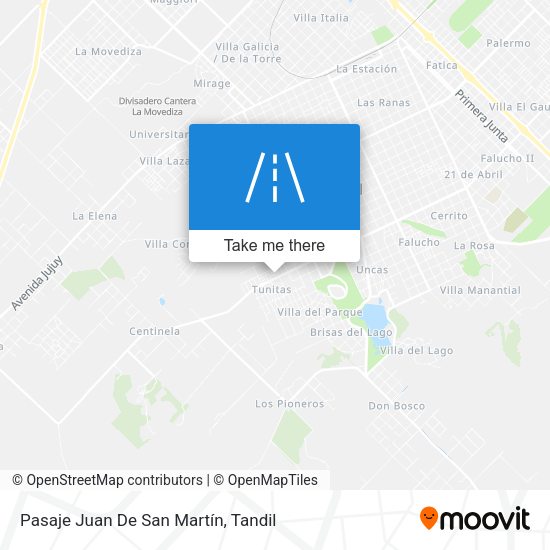 Mapa de Pasaje Juan De San Martín