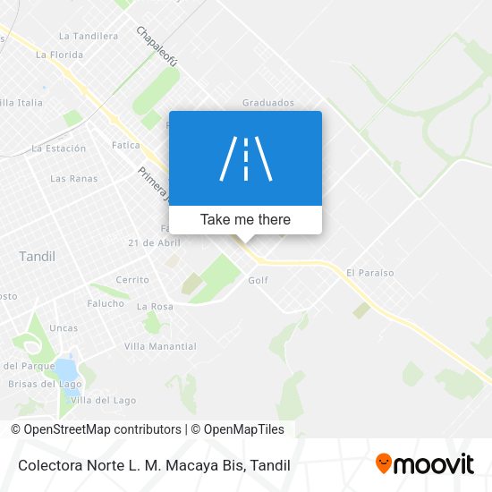 Colectora Norte L. M. Macaya Bis map
