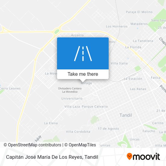 Capitán José María De Los Reyes map