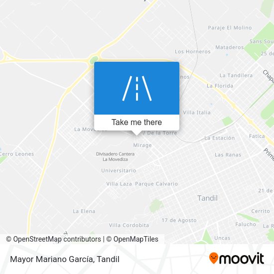 Mapa de Mayor Mariano García