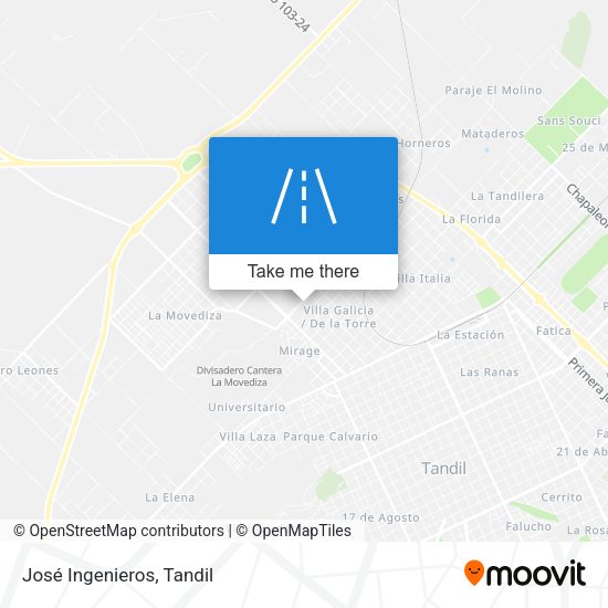 Mapa de José Ingenieros