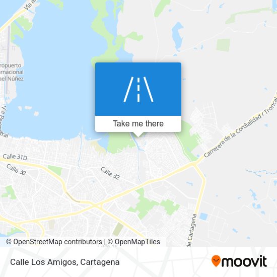 Mapa de Calle Los Amigos