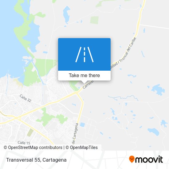 Mapa de Transversal 55