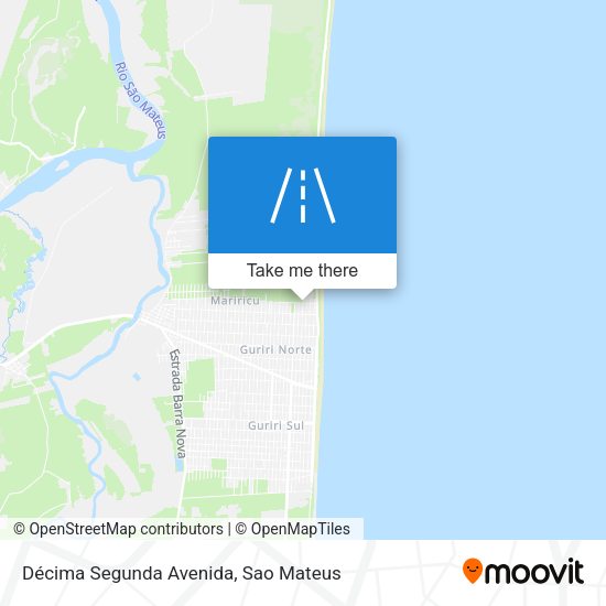Décima Segunda Avenida map