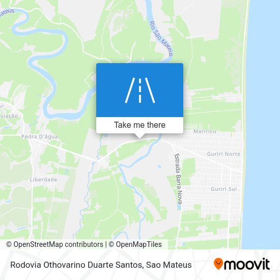Rodovia Othovarino Duarte Santos map