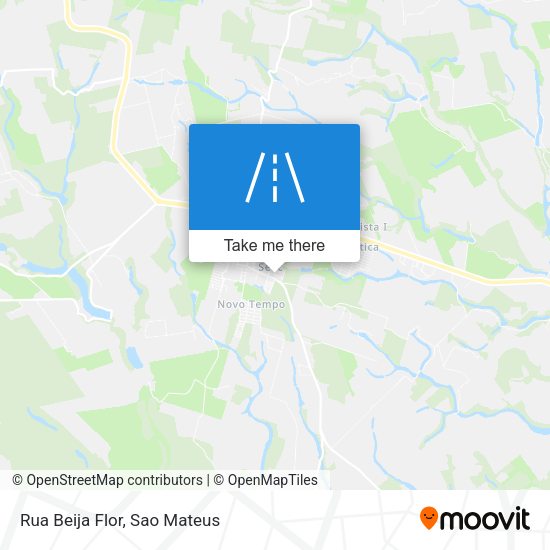 Rua Beija Flor map
