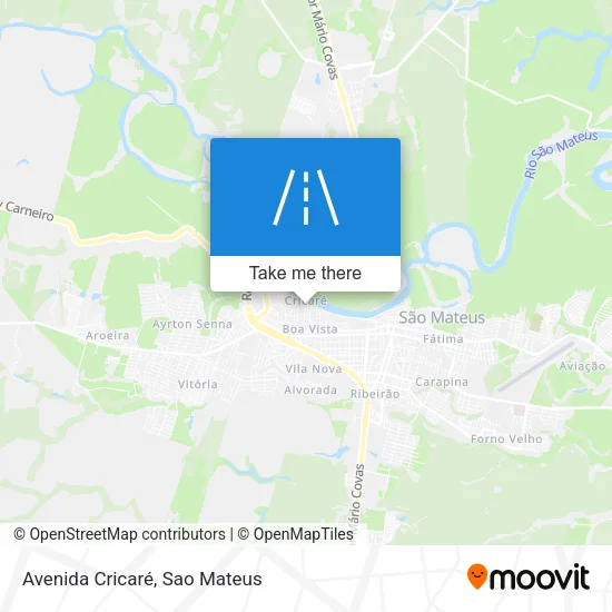 Avenida Cricaré map