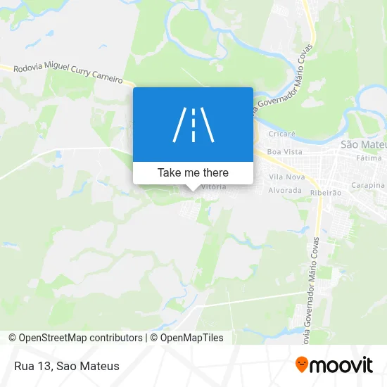 Rua 13 map