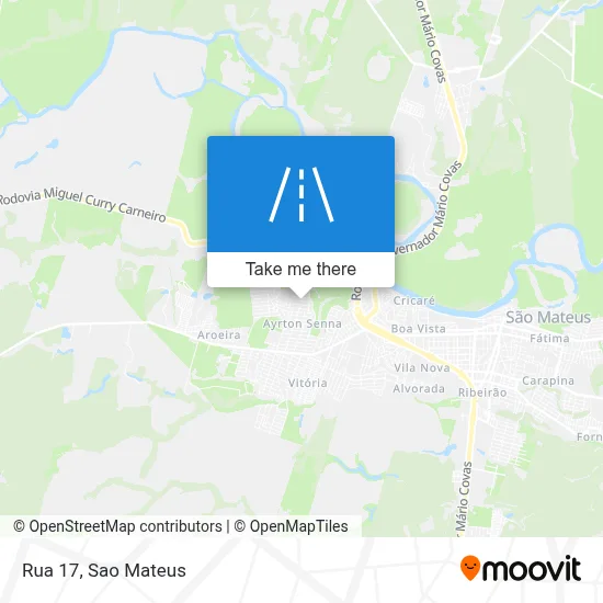 Rua 17 map