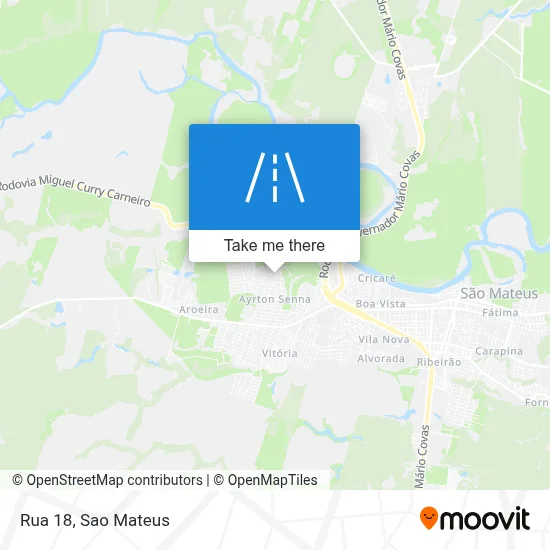 Rua 18 map