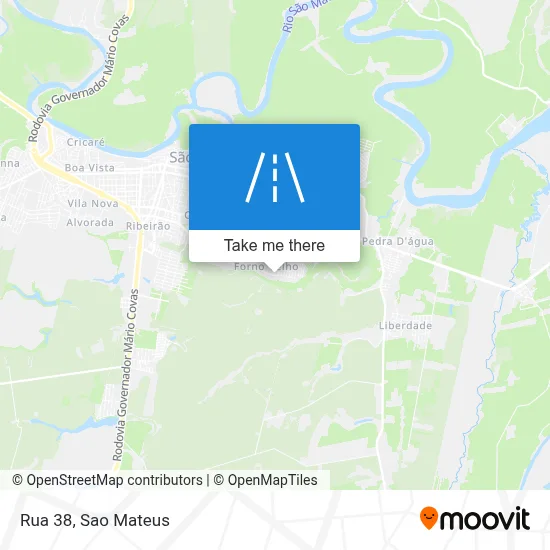 Rua 38 map