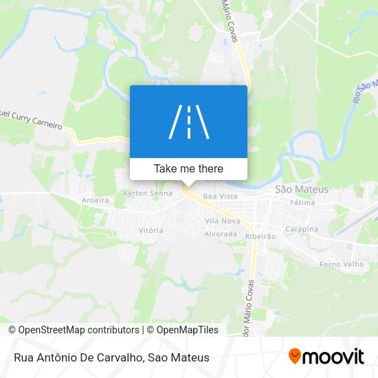 Rua Antônio De Carvalho map