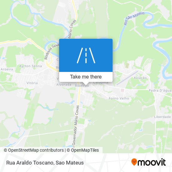 Mapa Rua Araldo Toscano